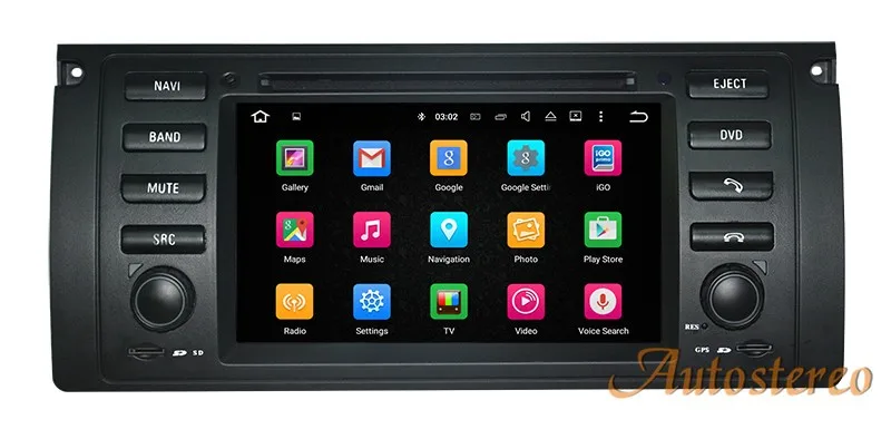 7 дюймов 4 ядра Android 7,1 автомобильный стерео gps навигации автомобиля DVD головное устройство для BMW M5 E39 E53 1995-2007 автомобильный стерео блок