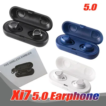 

20PCS Xi7 TWS Wireless Earphone In-ear Mini Bluetooth Magnetic Earbud with Mic Sport Headset Hands-free