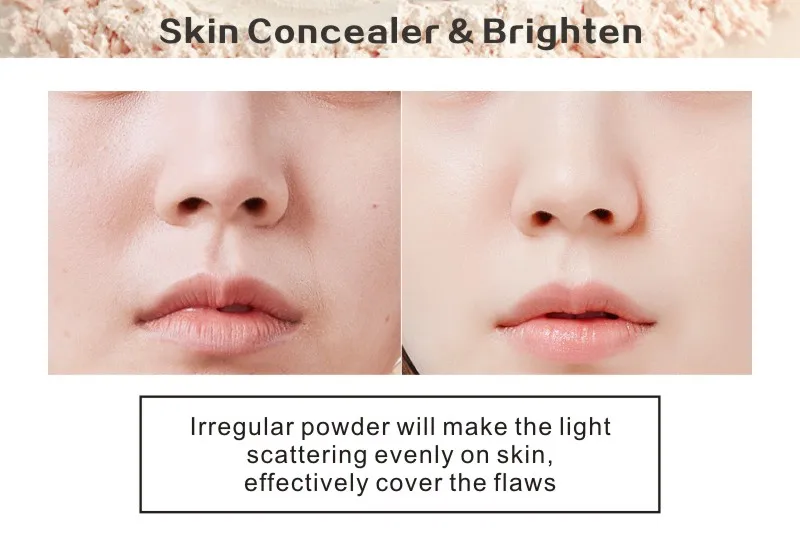 HENLICS Brand New Loose Powder Face Makeup Powder Foundation Waterproof Matte Powder Palette Contour Cosmetics Powder (3)