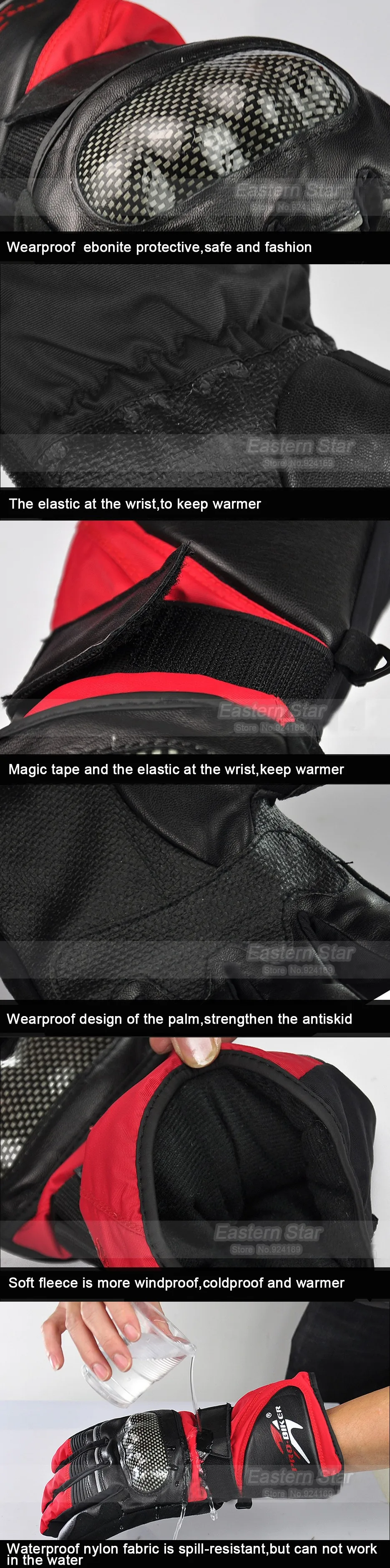 PRO-BIKER зимние мотоциклетные перчатки теплые ветрозащитные спортивные гоночные устройства Аксессуары Guantes Luvas H-05