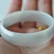 Прекрасно нефрита браслет естественным Бирма браслет небольшой браслет 50-54 мм идеально