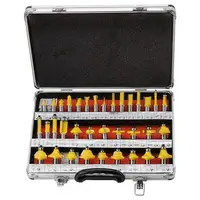 סגסוגת כרסום 35Pcs / סט 1/2 Bit נתב קאטר אינץ Shank בדרגה גבוהה סגסוגת כרסום סט נגרות כלי במקרה (1)