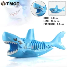 20 шт./лот PG1042 Синяя Акула Джек Воробей Пираты Карибского моря строительные блоки кирпичи Дети DIY игрушки хобби