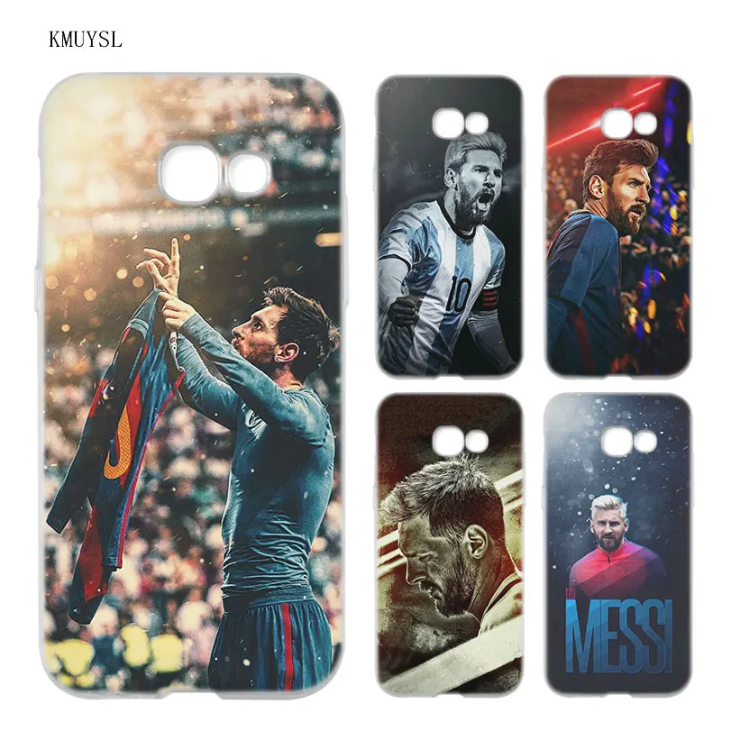 

KMUYSL The King Messi 10 TPU Clear Soft Case Cover Shell for Samsung A5 A3 A7 A8 2017 2016 2018