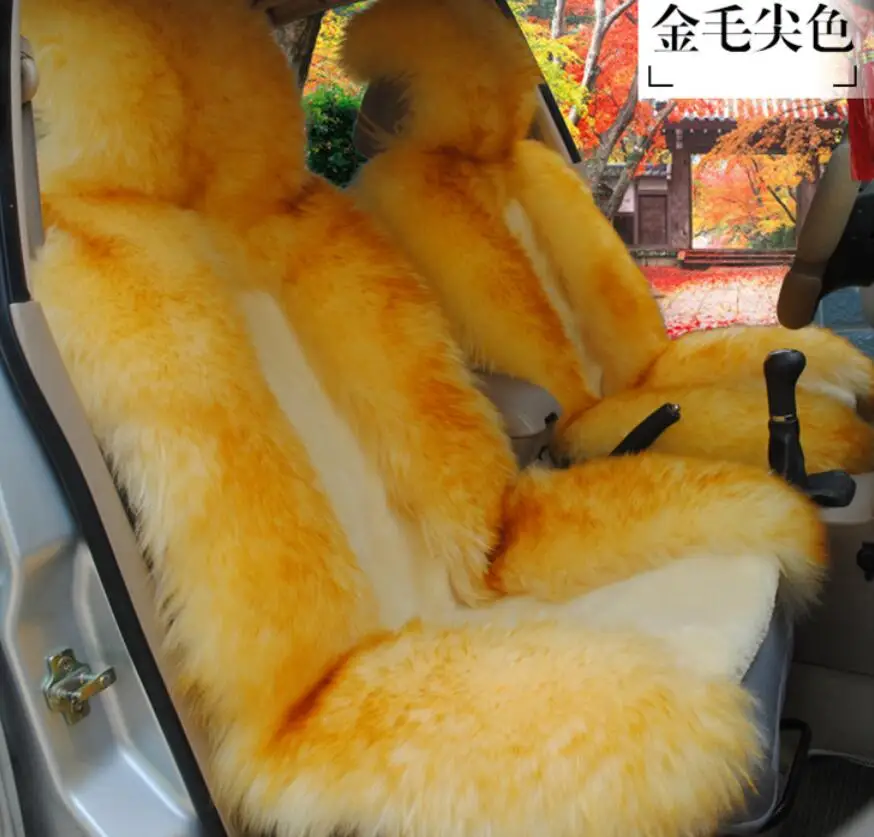 Натуральный мех Австралийская овчина, автомобильные чехлы, универсальный размер, 6 цветов, длинные волосы для автомобиля lada granta для автомобиля kalina priora