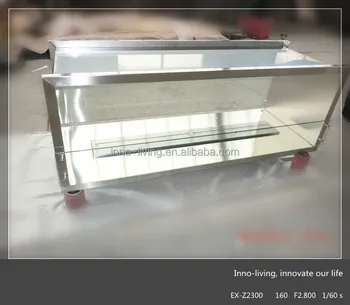 

Real fire stainless steel ethanol recessed fireplace fireboxes