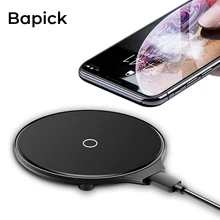 Bapick 5 Вт 10 Qi Беспроводное зарядное устройство для iPhone X Xs MAX XR 8 Plus