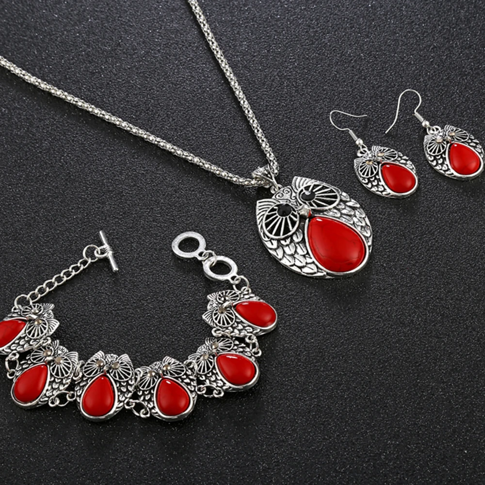 Женский винтажный комплект украшений Conjunto De Joyas набор из акрила с изображением