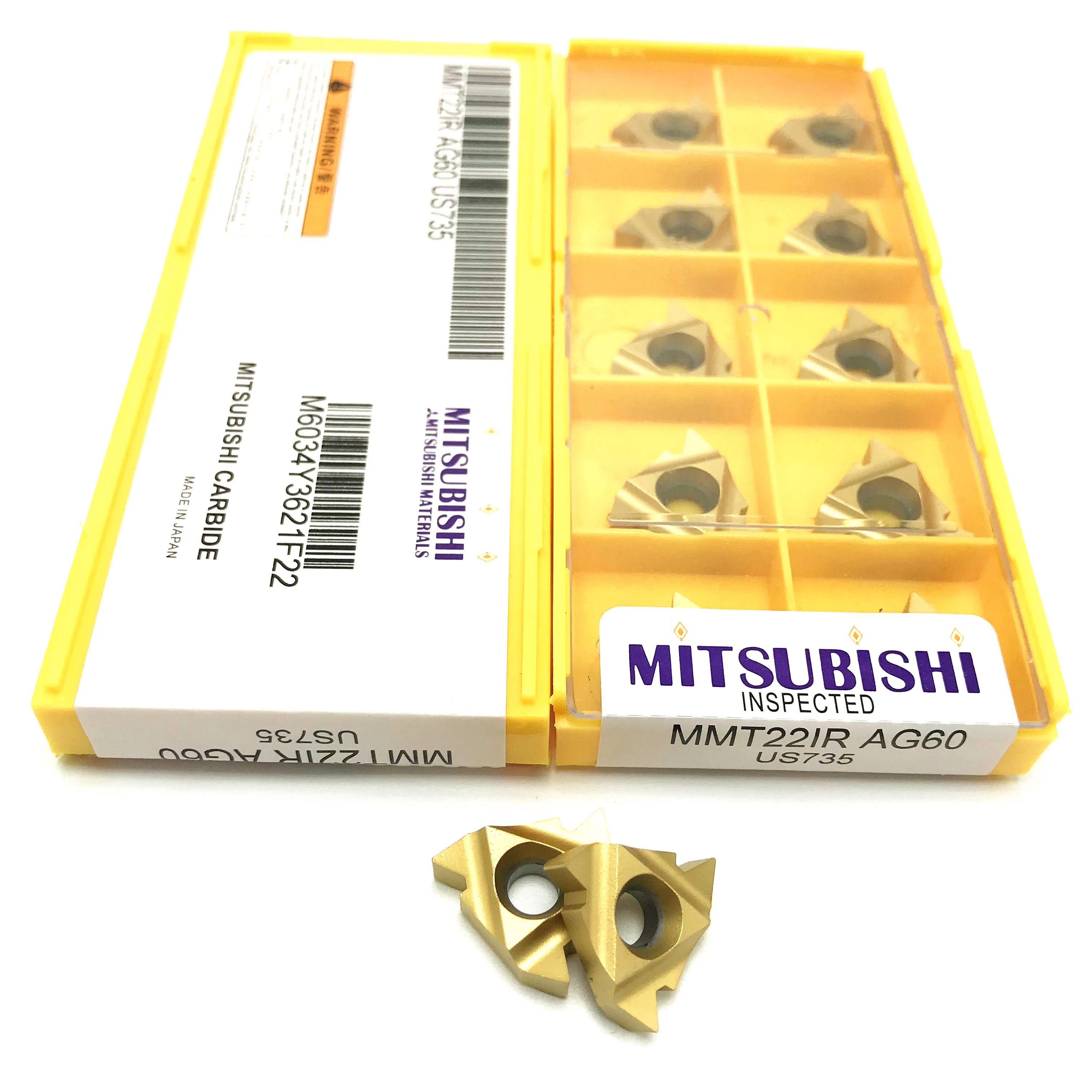 

20PCS 60° internal thread turning tool MMT22IR AG60 US735 carbide tool CNC lathe tool