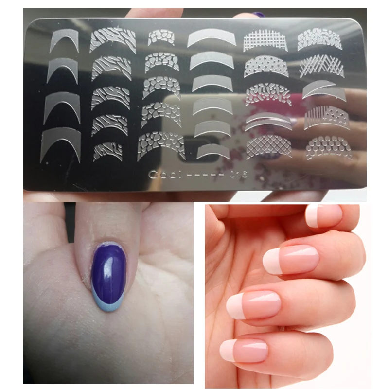 

1Pcs Rectangle Stainless Steel Beauty Plate For Stamping Nails DIY Nail Art Stamping Template Tools JH114