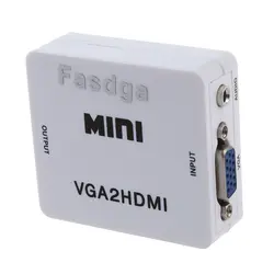 2 шт. из MOOL Fasdga VGA для HDMI конвертер адаптер