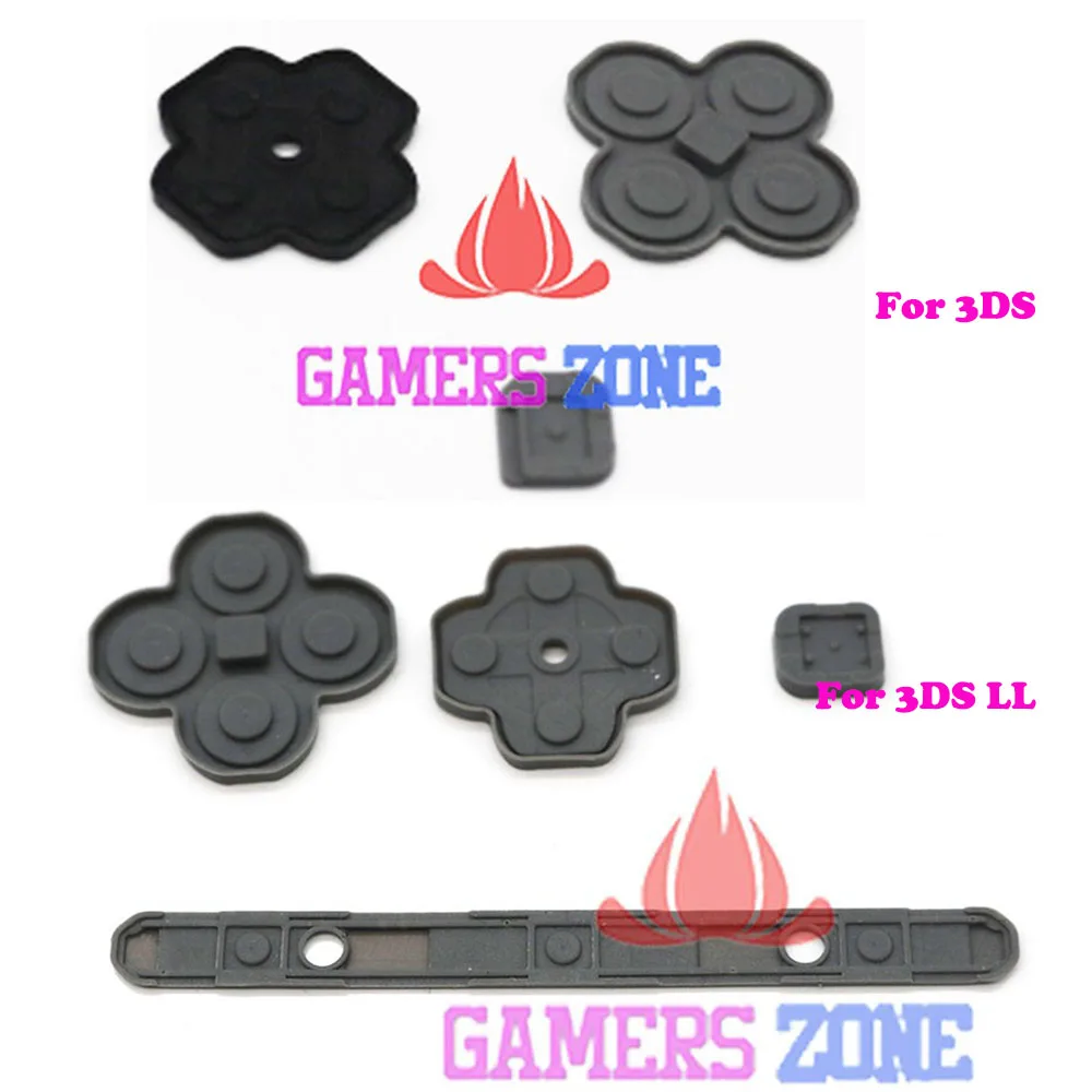 10sets For Nintendo 3DS Replacement Silicone D pad Buttons Set For 3DS
