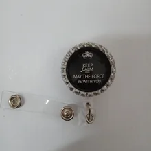 Новинка, розничная ID держатель имя тега карты ключ Знак Катушки Круглый Solid Пластик Clip-On Выдвижной тянуть reelae cd-ui1