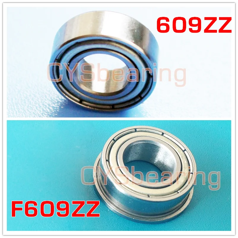 609ZZ Metal Double Shielded Ball Bearing Bearings 9*24*7 9x24x7mm 10 Pcs 