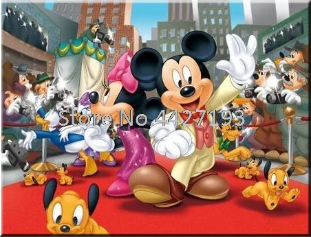 

5D Diy Diamond Painting Cross Stitch Kits 3D Diamond Embroidery Full Square Mickey and Minne Mosaic Needlework Baby Gift