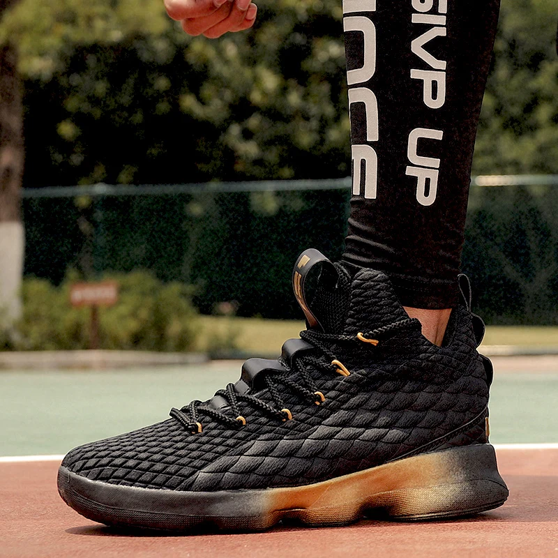 Мужские баскетбольные кроссовки для улицы с высоким берцем, мужские спортивные черные кроссовки Jordan Basket Homme, спортивная детская обувь, большие размеры