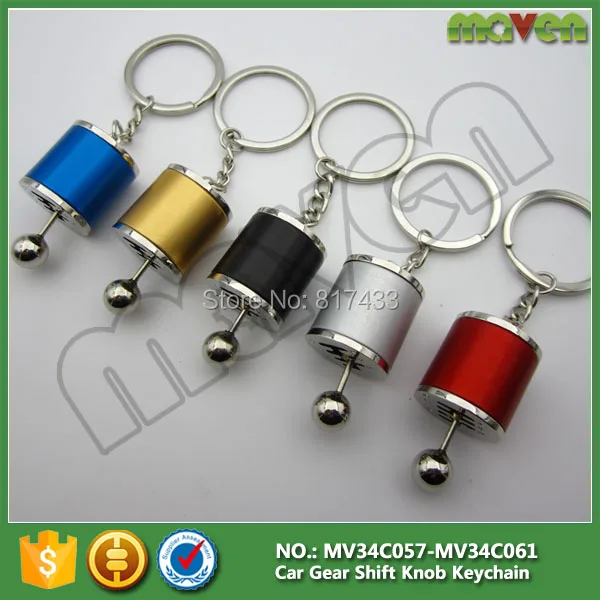 Six speed Manual Transmission Shift Lever Keychain Creative Auto Part