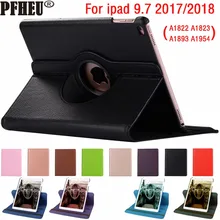 360 градусов вращающийся кожаный Smart Cover чехол для Apple iPad 9,7 A1822 A1823 A1893 A1954 5th 6th 5 6 поколения Funda