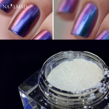 

1 box Chameleon Nail Glitter Powder Multichrome Powder Chrome Pigment Shimmer Galaxy Glitter Powder Nail Decoration 3ml