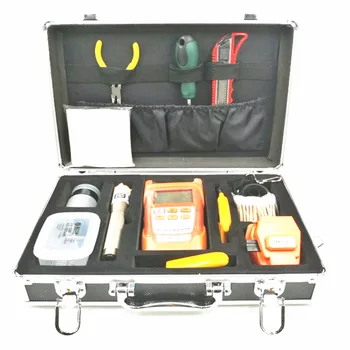 

SKL-S1 fiber cleaver cutter,optical power meter,10mW Pan Type Visual Fault Locator,stripper,alcohol bottle.Cleaning paper