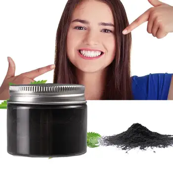 

25g activated Bamboo charcoal teeth whitening powder organic Remove Halitosis Plaque Dentifrice 2M0713