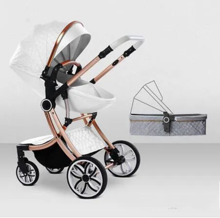 

High landscape baby stroller can sit and fold folded light two-way newborn shock absorber four-wheeled child baby stroller