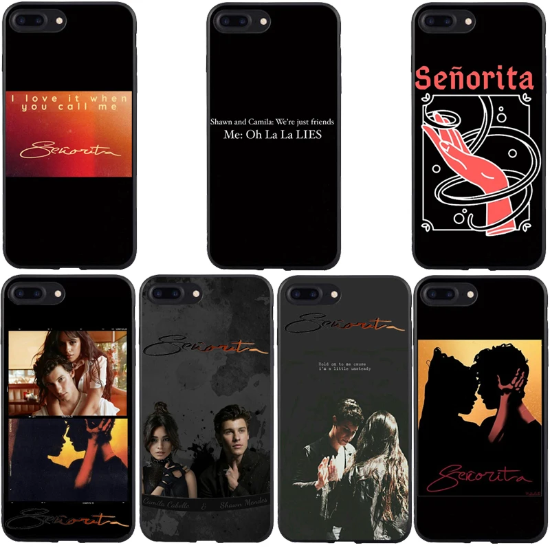 Камила Mendes Shawn Cabello senorite Colorido силиконовый suave чехол для телефона iPhone 5 6 7 S 8 PLUS X XS XSmax