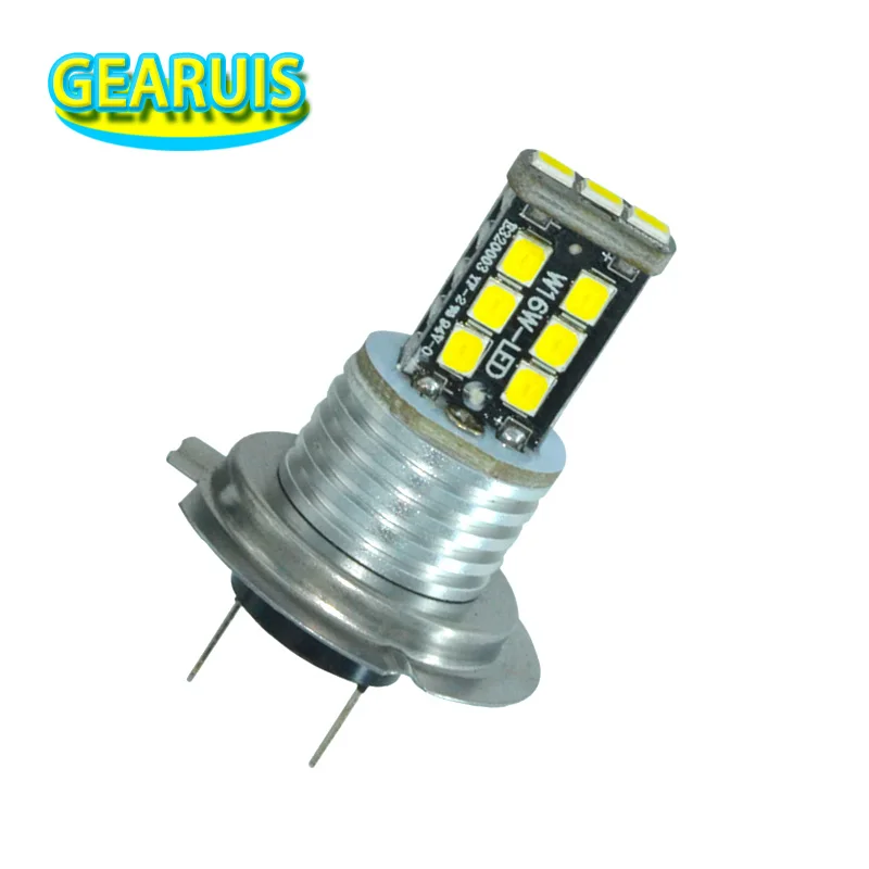

10X Car fog lamp H7 LED 250MA 15 SMD 2835 LED Auto Fog Lights Car Headlight Lamp parking Car Light Source DRL Car styling 12V