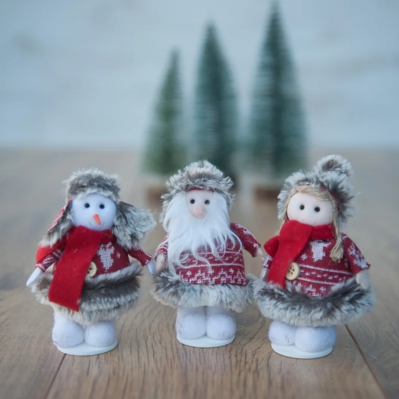 Cute Christmas Doll Newborn baby Photography Props Handmade Handmade Plush Toy Creative Gifts Decoration Santa Models