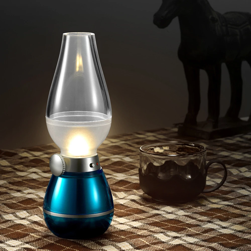 Nostalgia LED Dimming Control Lamp Kerosene Blowing Creative Nightlight
