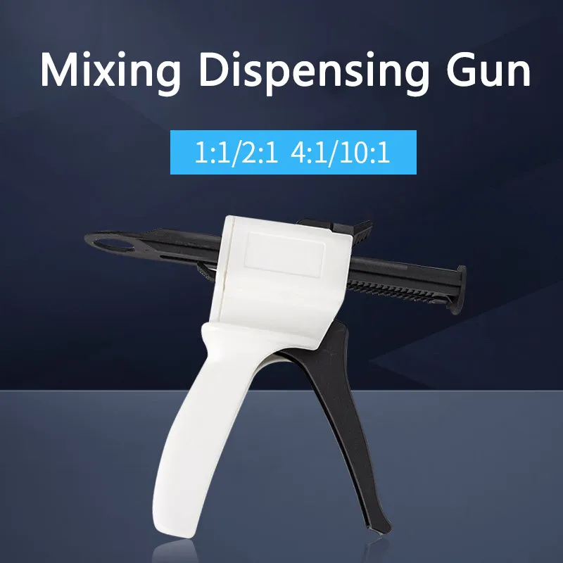 Dental Impression Gun Mixing Dispensing Universal Dispenser Gun 1:1/1:2 Silicon Rubber Dispenser Gun 10:1 Dentist Tools