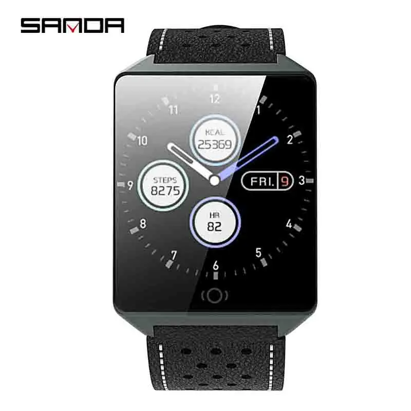 

SANDA Smart watch CK19 Magnetic charging Transparent Screen IP67 Waterproof Luminous hands Heart Rate Monitor Smartwatch
