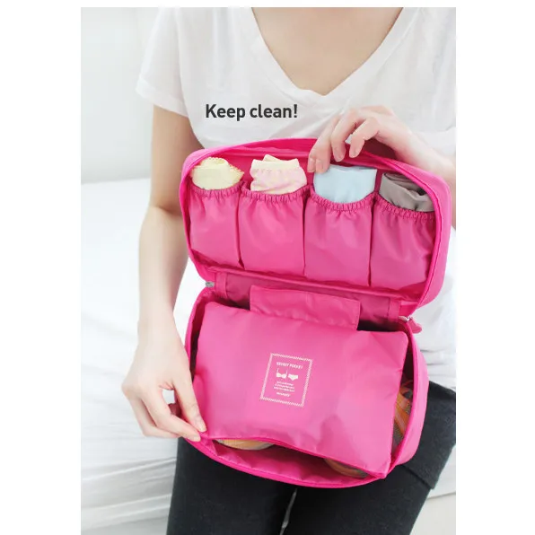 

1Pc Bra Underwear Lingerie Travel Bag for Women Organizer Trip Handbag Luggage Traveling Bag Pouch Case Suitcase Space Saver Bag