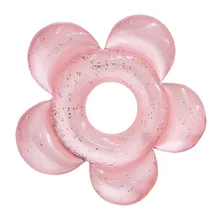 Надувной для плавания кольца солнце цветок блеск плавание ming круг блестки бассейн поплавок летние пляжные вечерние игрушки надувной матрас