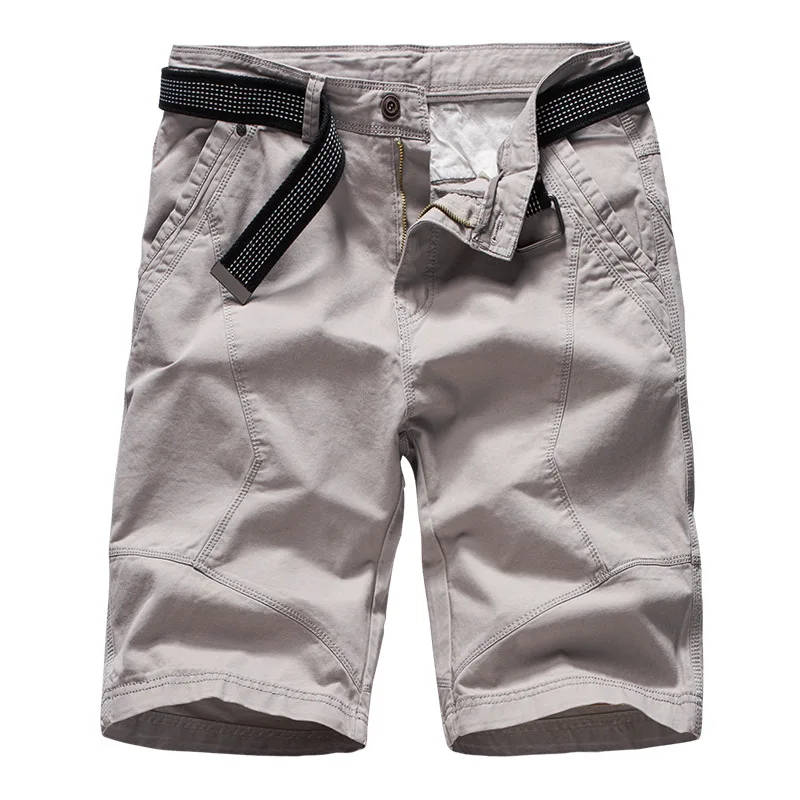 

Mens Cargo Shorts 2019 New Arrival Solid Military Tactical Shorts Men Cotton Loose Work Casual Short Pants No Belt