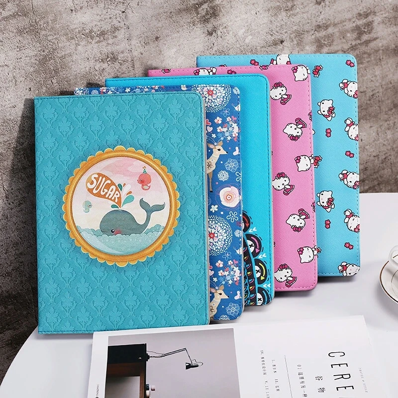 

Luxury Pu Cartoon series of case stander cover for iPad air 2/1 case and for New iPad 2017/2018 case 9.7 auto sleep&wake up