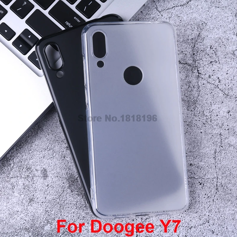 

2 Colors For Doogee Y7 Case Cover Anti-knock TPU Mobile Phone Shell Couque Capa Funda Cover For Doogee Y7 Silicon Case 5.84 inch