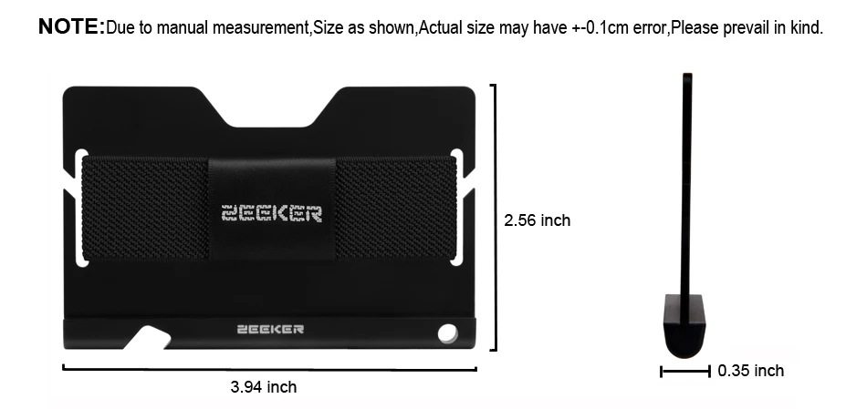 ZEEKER минималистичный Алюминиевый RFID кредитный держатель для карт банк ID карта кошелек с открывалкой для бутылок для женщин и мужчин