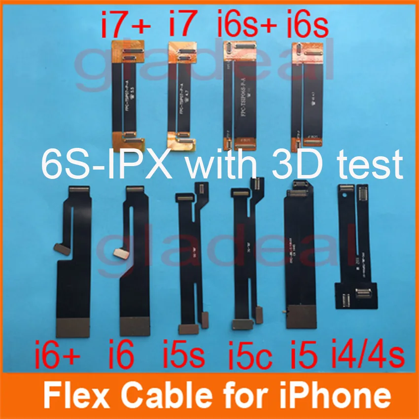 

LCD Touch Screen display test Extended flex cable For 3D iPhone 5 6 6s+ 7 7+ 8 PLUS X XS XSM Digitizer tester flex ribbon Cable
