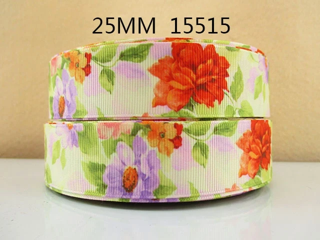 

(5yds per roll) 5Y15515 kerryribbon tape 1" printed Grosgrain ribbon Bows Wedding Party Decoration crafts order $6