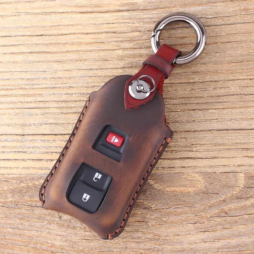 KEYYOU кожаный дистанционный автомобильный брелок для ключей чехол Toyota Prius 2004 2005 2006
