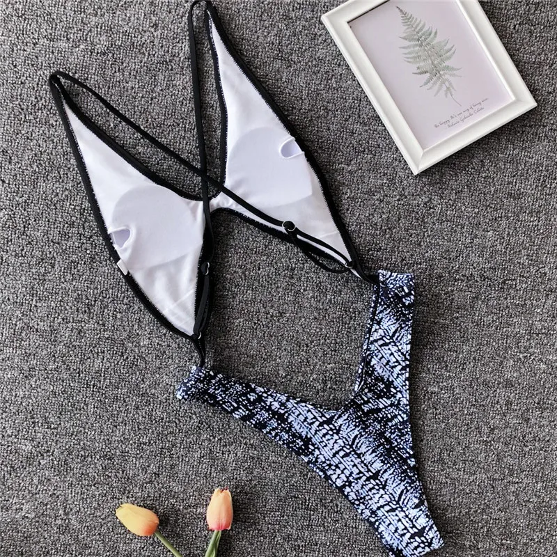 Günstig Neue 2019 V ausschnitt One Piece Badeanzug Frauen Hohe Bein Cut Bademode Weibliche Leopard Monokini Sexy Badende aushöhlen Bade anzug schwimmen