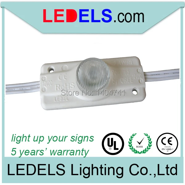 12vdc 2 4watt 200lumens side led modules for light box signs cree