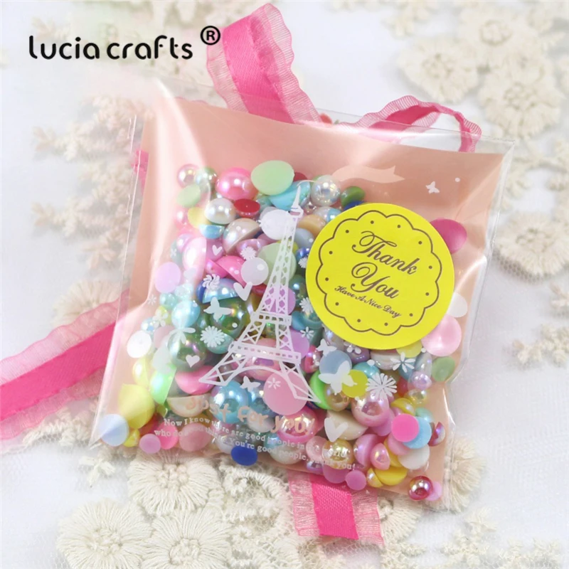 Lucia-crafts-4-8mm-Assorted-Colors-Half-Round-Flatback-AB-Pearls-Rhinestone-20g-pack-Approx-300pcs (2)