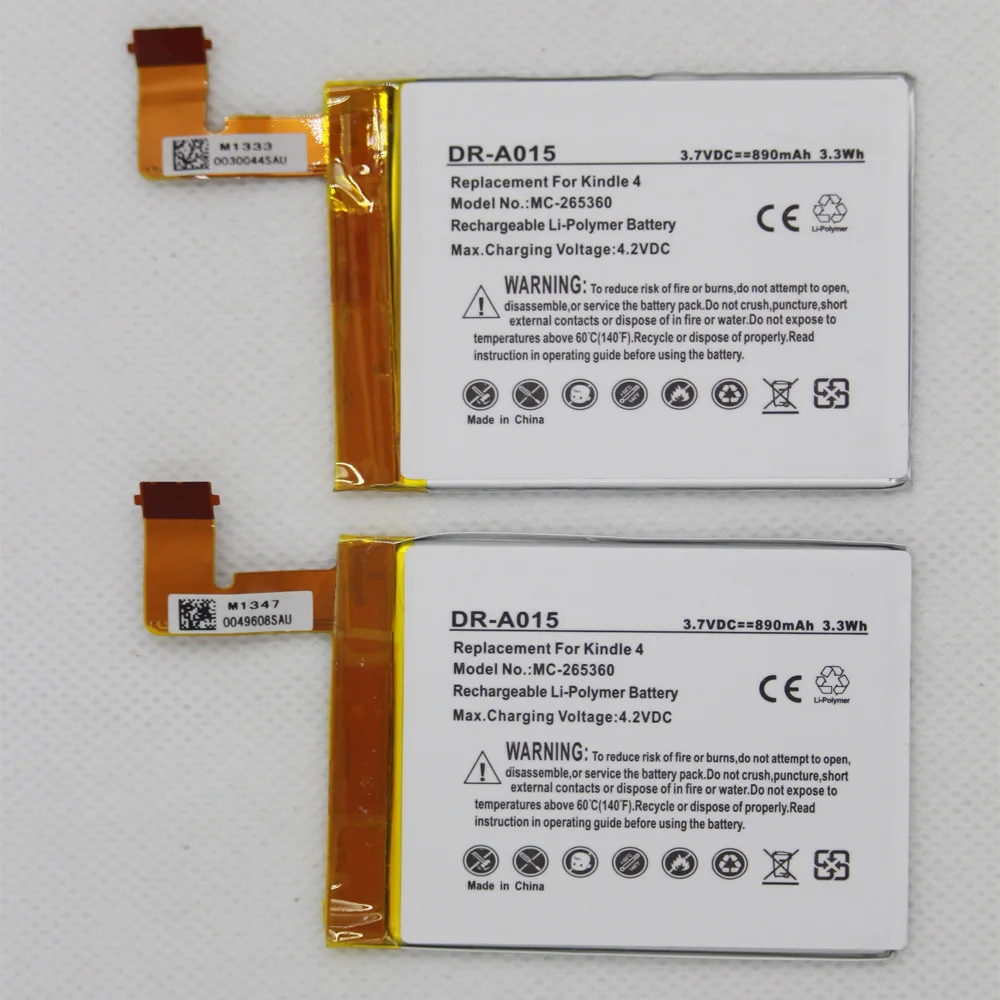 5 шт./лот ISUNOO DR-A015 890 мА/ч, Батарея для Amazon Kindle 4 5 6 D01100 515-1058-01 MC-265360 S2011-001-S внутренний Батарея