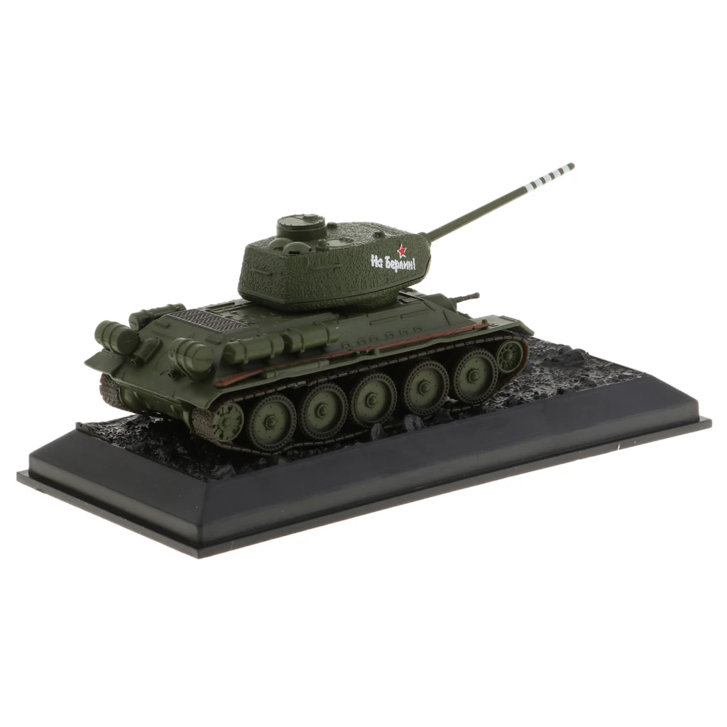 1: 72 Высокая литая модель танка модель русской Второй мировой войны T34/85-1944 военная модель игрушки для Поклонники военного стиля