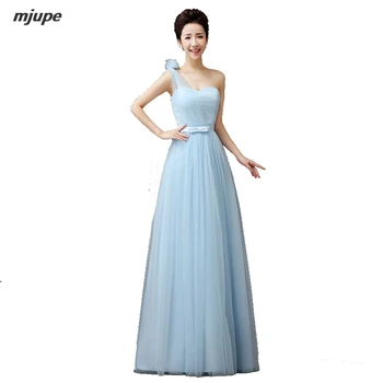 

Champagne Long Chiffon Dresses One Shoulder Bow Bandage Customized Floor Length Special Dress