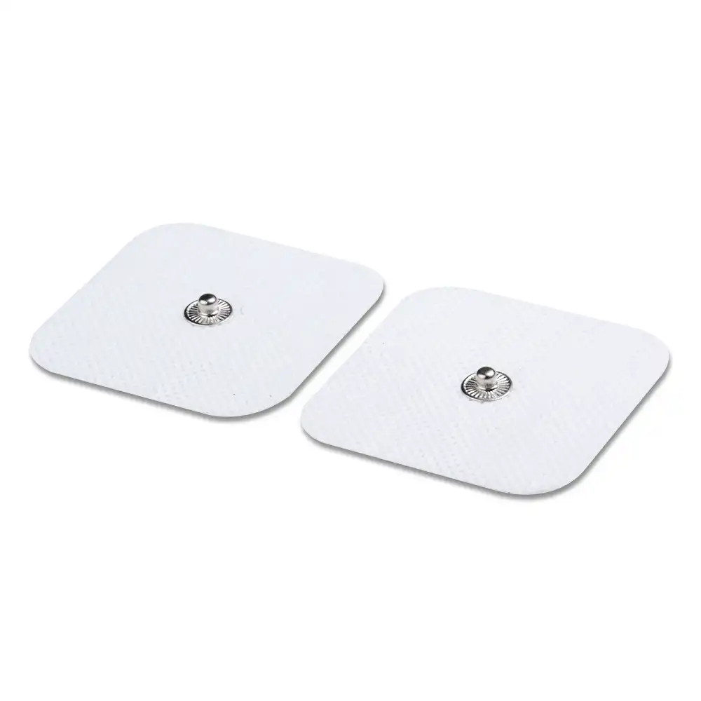 10 ペア導電性電極パッド使用十 Ems ユニットサイズ 5 センチメートル 5 センチメートルボタン 3 5 ミリメートル Electrode Pads Electrode Pads For Tensconductivity Electrode Aliexpress