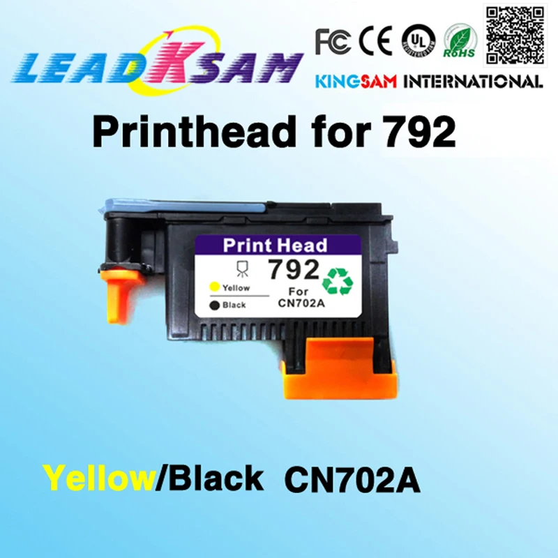 Совместимость с hp792 CN702A желтая и черная Печатающая головка для 792 L26500 L28500