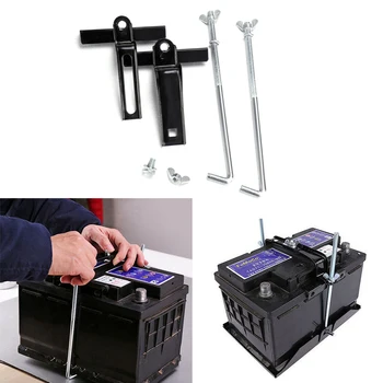 

Car Storage Battery Holder Adjustable Stabilizer Metal Rack Mount Bracket Stand Kit Auto Accessories